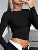 Ruched Long Sleeve T-Shirt  Style Ratio