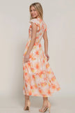 Ruffl Slv Smocked Floral Print Dresss  Style Ratio