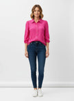 Rylee Moon Solid 3/4 Sleeve Blouse  Style Ratio
