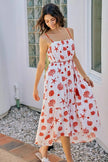 SO ME Shell Print Tiered Lined Midi Cami Dress With Belt  Style Ratio
