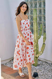 SO ME Shell Print Tiered Lined Midi Cami Dress With Belt  Style Ratio