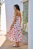 SO ME Shell Print Tiered Lined Midi Cami Dress With Belt  Style Ratio