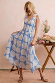 SO ME Shell Smocked Bodice Shoulder Tie Lined Midi Dress  Style Ratio