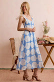 SO ME Shell Smocked Bodice Shoulder Tie Lined Midi Dress  Style Ratio