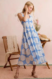 SO ME Shell Smocked Bodice Shoulder Tie Lined Midi Dress  Style Ratio