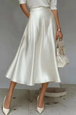 Satin A-Line Midi Skirt  Style Ratio