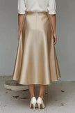 Satin A-Line Midi Skirt  Style Ratio