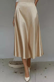 Satin A-Line Midi Skirt  Style Ratio