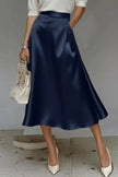 Satin A-Line Midi Skirt  Style Ratio