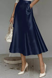 Satin A-Line Midi Skirt  Style Ratio