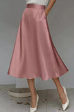 Satin A-Line Midi Skirt  Style Ratio
