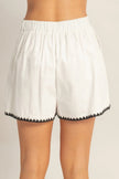 Scallop Trim High-waisted Shorts  Style Ratio