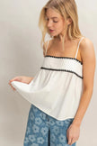 Sleeveless Babydoll Top  Style Ratio
