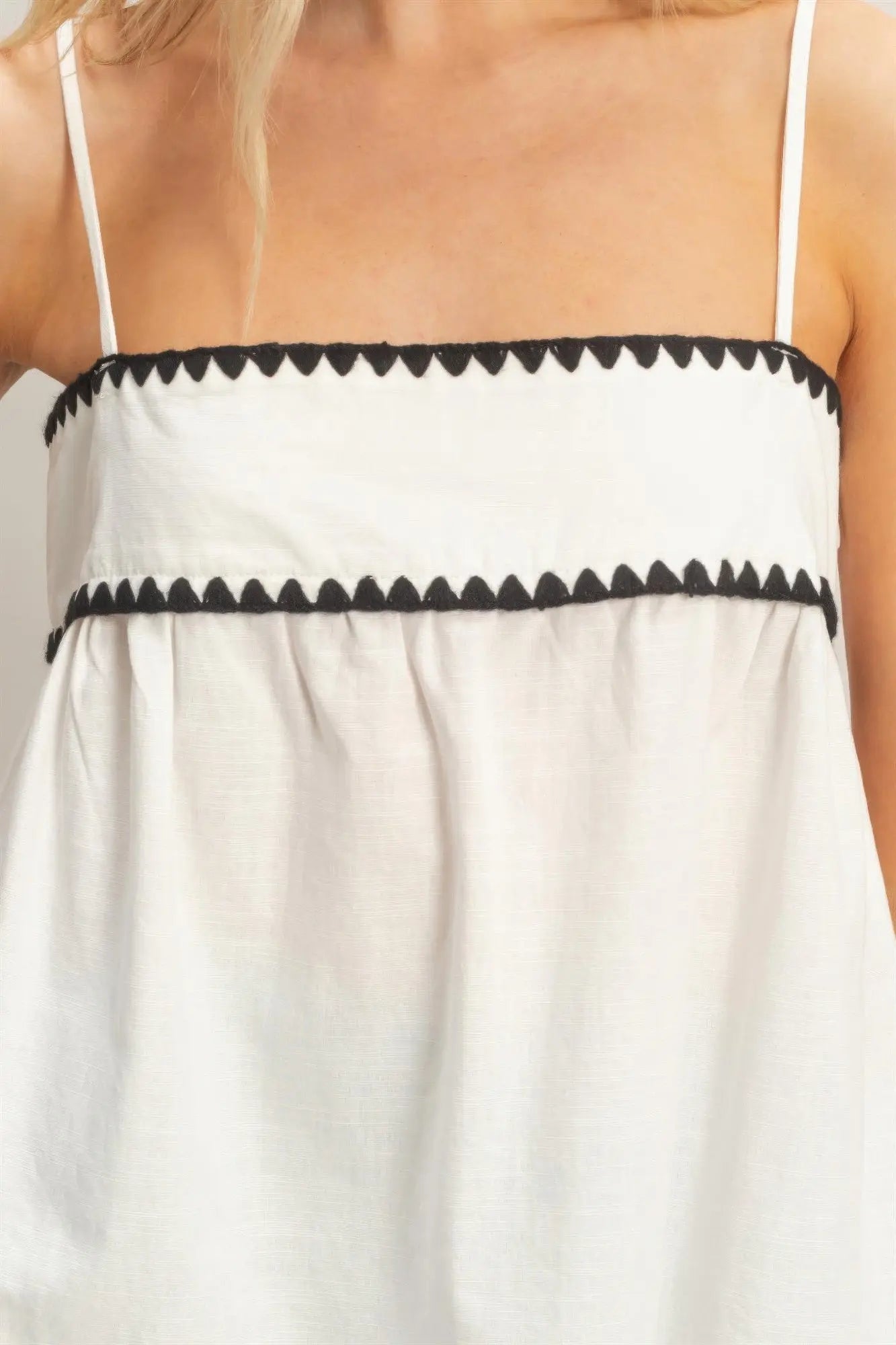 Sleeveless Babydoll Top  Style Ratio
