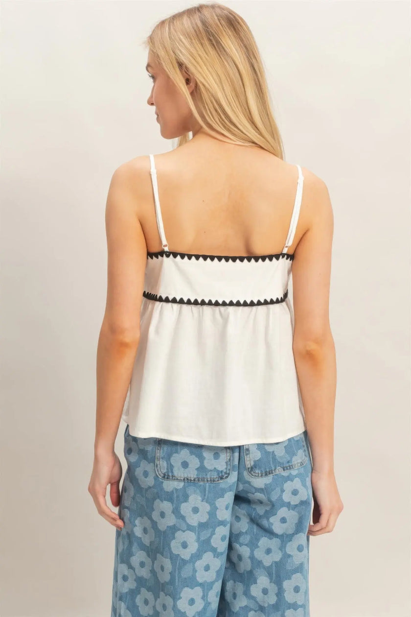 Sleeveless Babydoll Top  Style Ratio
