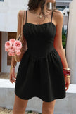 Sleeveless Lace Trim Corset Mini Dress  Style Ratio