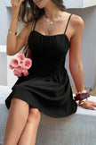 Sleeveless Lace Trim Corset Mini Dress  Style Ratio