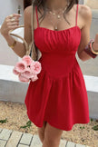 Sleeveless Lace Trim Corset Mini Dress  Style Ratio