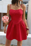 Sleeveless Lace Trim Corset Mini Dress  Style Ratio