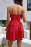 Sleeveless Lace Trim Corset Mini Dress  Style Ratio