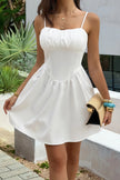 Sleeveless Lace Trim Corset Mini Dress  Style Ratio