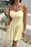 Sleeveless Lace Trim Corset Mini Dress  Style Ratio