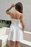 Sleeveless Lace Trim Corset Mini Dress  Style Ratio