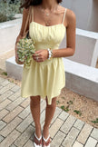 Sleeveless Lace Trim Corset Mini Dress  Style Ratio