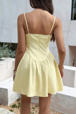 Sleeveless Lace Trim Corset Mini Dress  Style Ratio