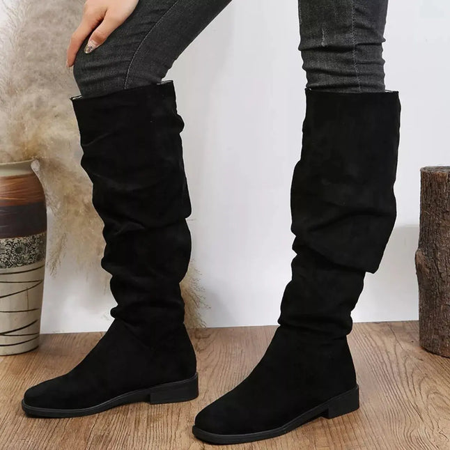 Slouchy Knee High Boots  Style Ratio