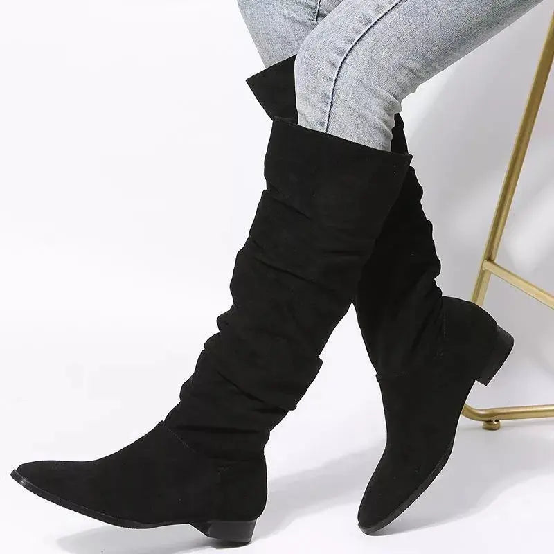 Slouchy Knee High Boots  Style Ratio
