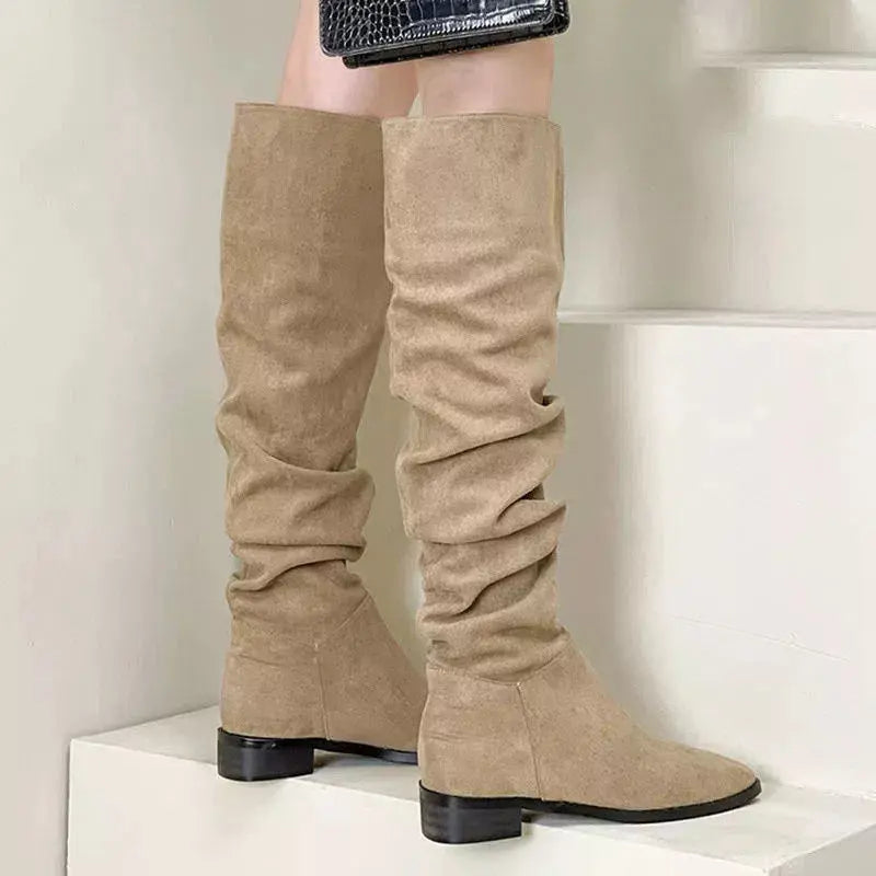 Slouchy Knee High Boots  Style Ratio