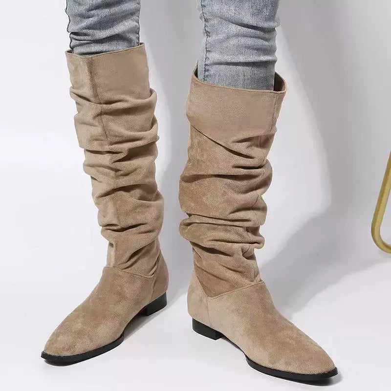 Slouchy Knee High Boots  Style Ratio