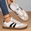 Soft and Lightweight Striped Training Sneakers  Style Ratio