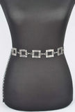 Square Metal Plus Size Chain Belt  Style Ratio
