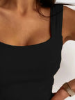 Square Neck Wide Strap Tank  Style Ratio