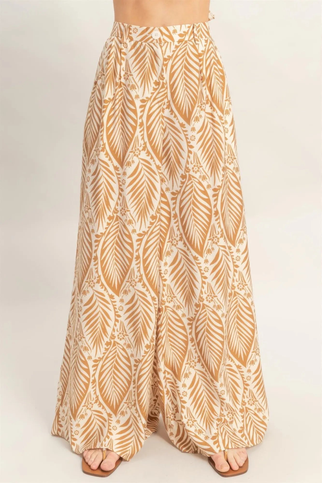Strapless Top & Pant Print Set  Style Ratio