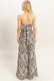 Strapless Top & Pant Print Set  Style Ratio