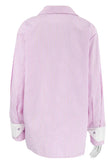 Striped Collared Neck Long Sleeve Shirt  Style Ratio
