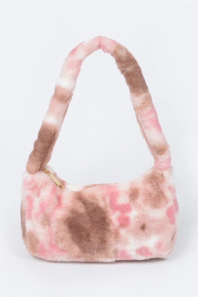 Tie Dye Fur Shoulder Bag  Style Ratio