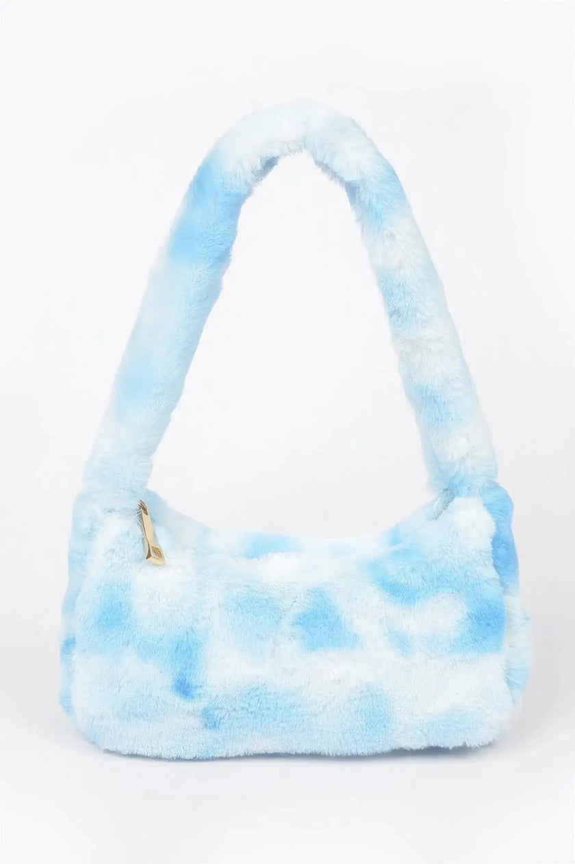 Tie Dye Fur Shoulder Bag  Style Ratio