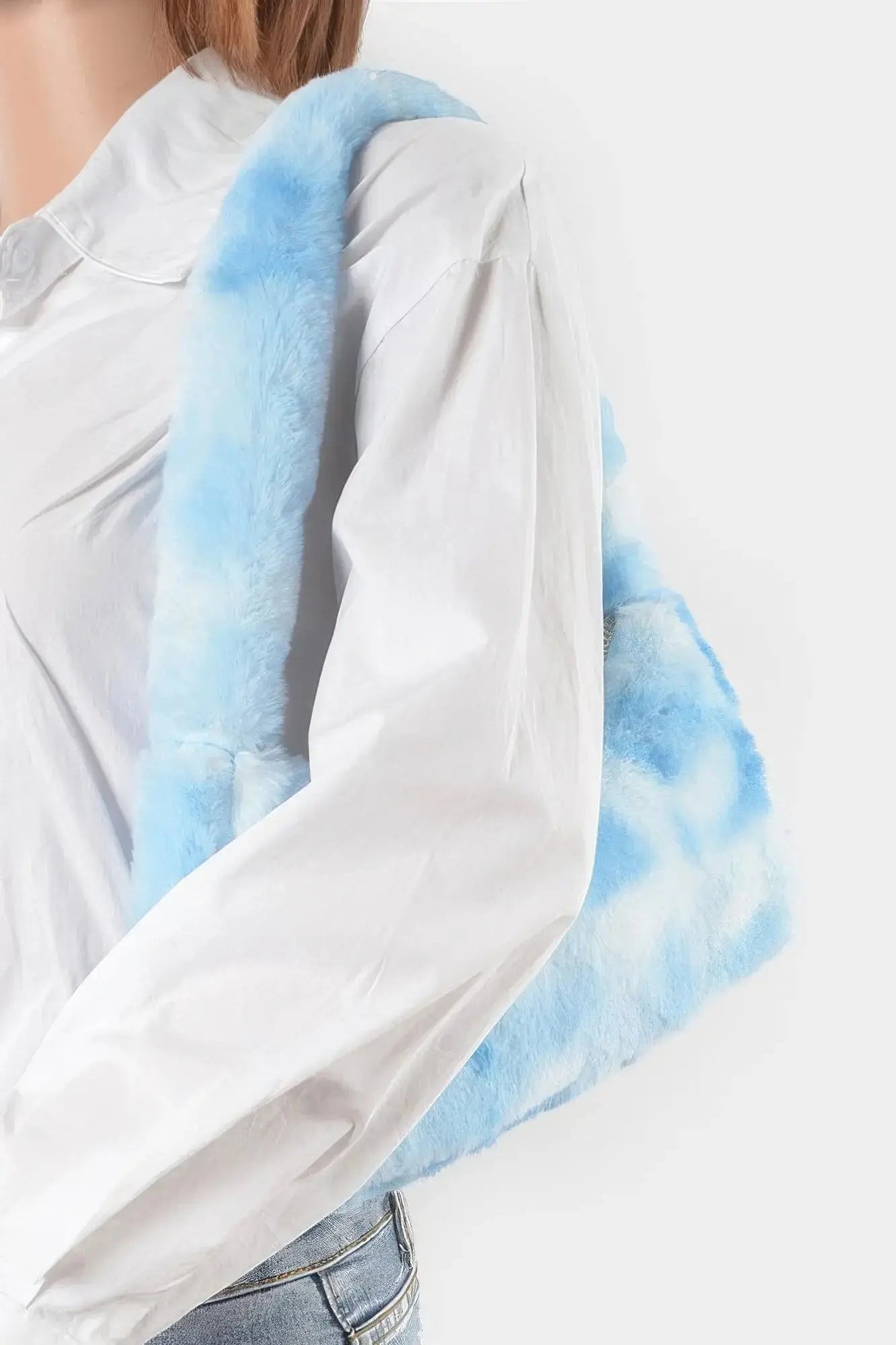 Tie Dye Fur Shoulder Bag  Style Ratio
