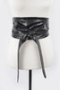 Tie Front Leather Belt  Style Ratio
