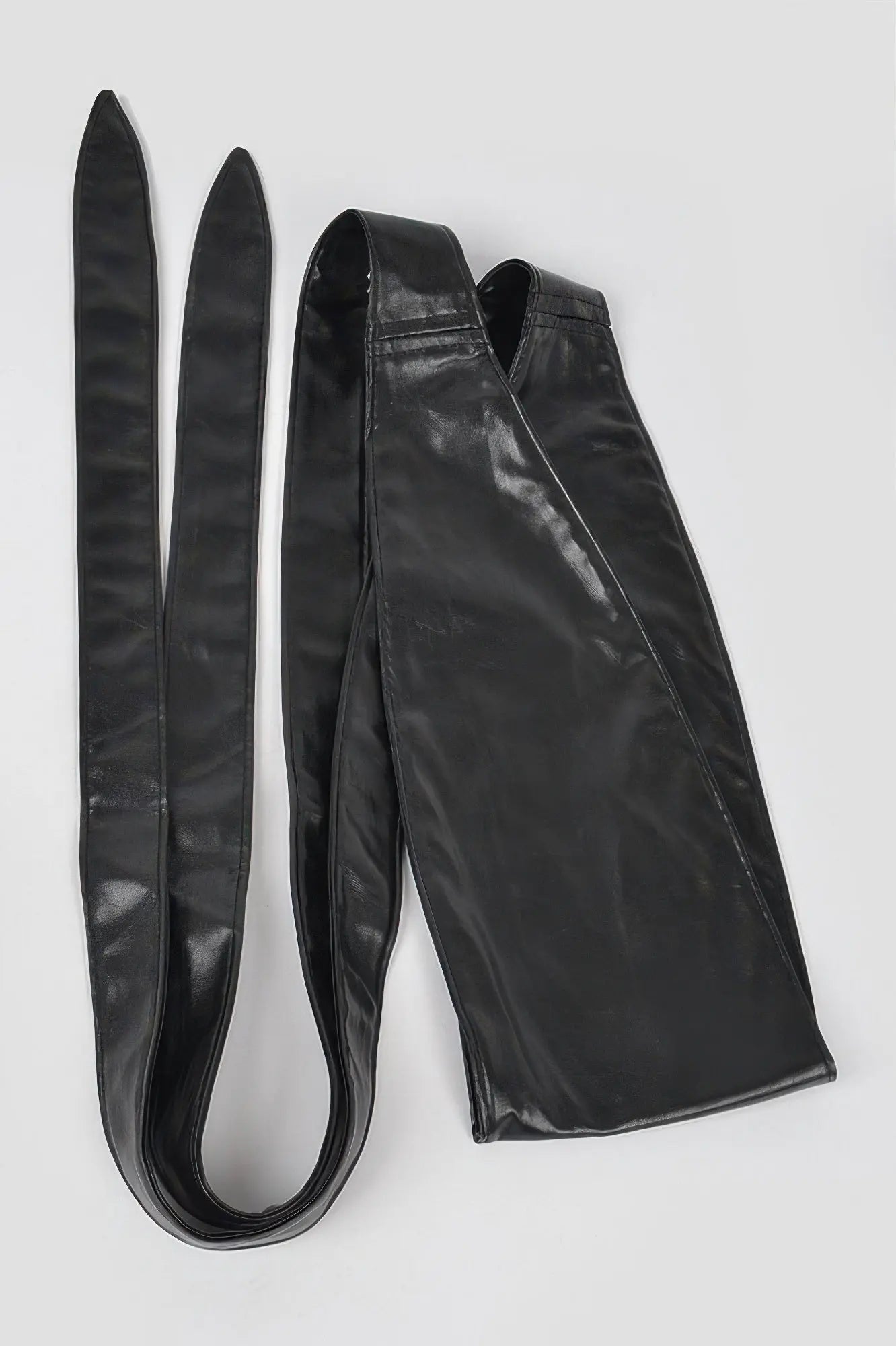 Tie Front Leather Belt  Style Ratio