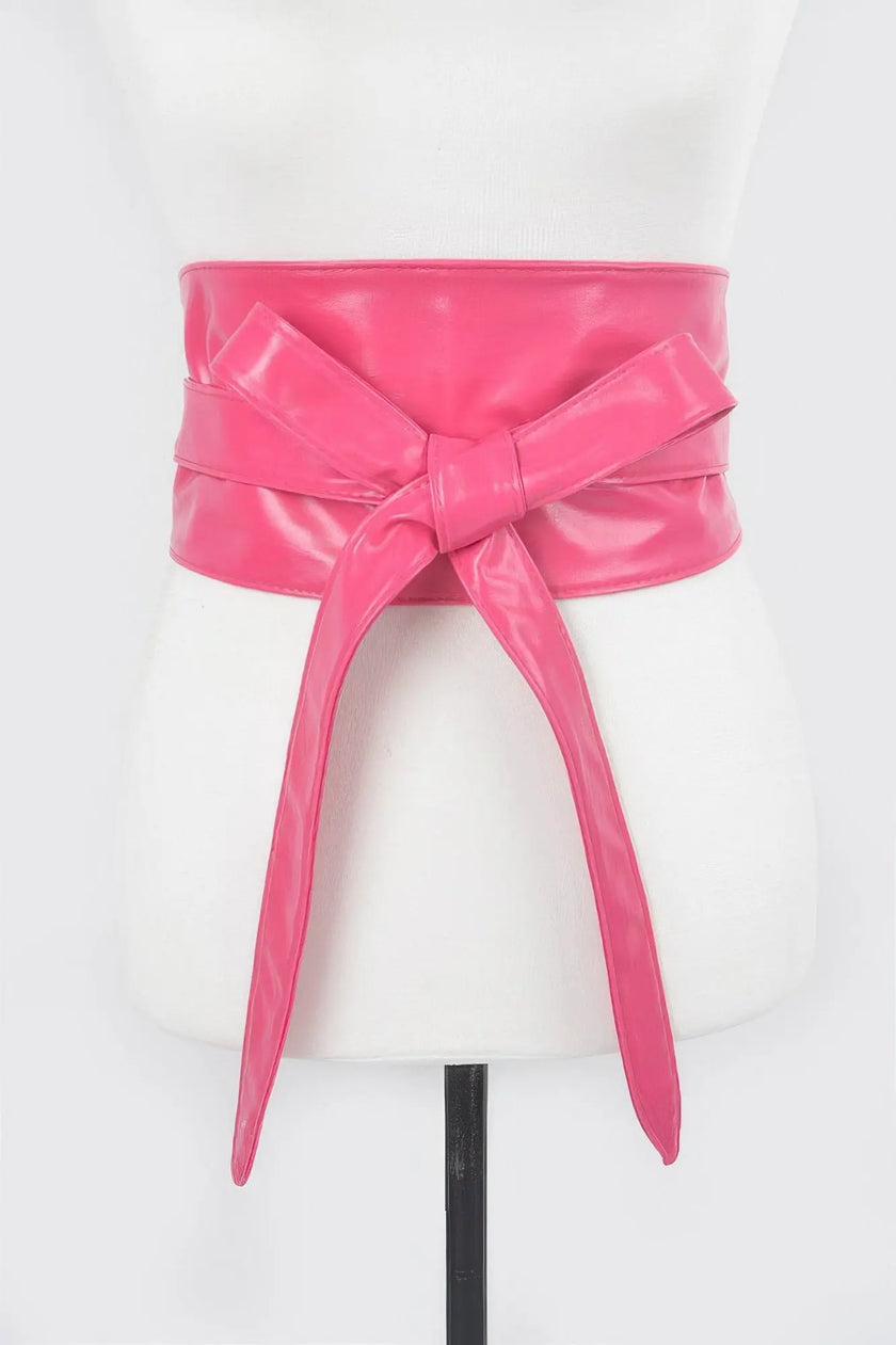 Tie Front Leather Belt  Style Ratio