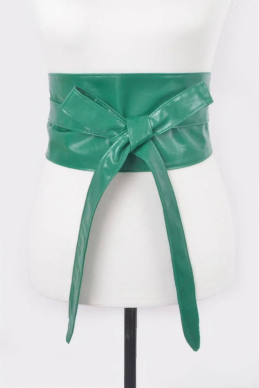 Tie Front Leather Belt  Style Ratio