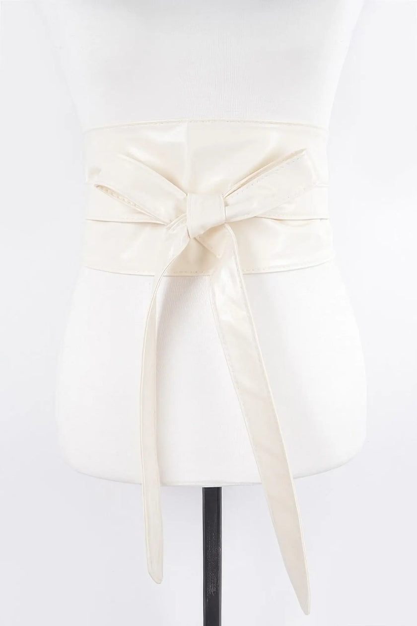 Tie Front Leather Belt  Style Ratio