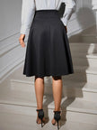Tied Knee Length Skirt  Style Ratio