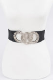 Triple O Ring Buckle Elastic Belt  Style Ratio