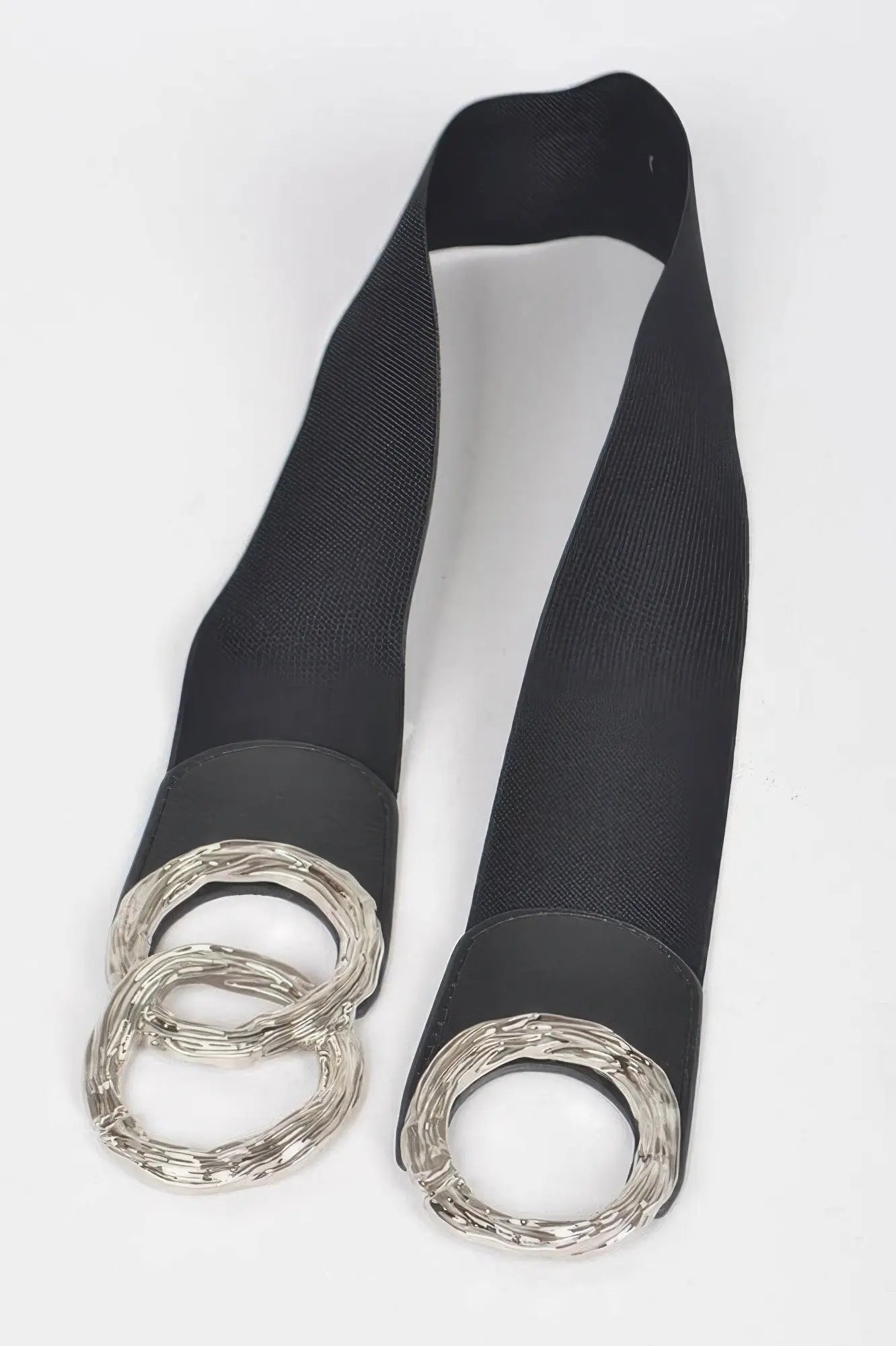 Triple O Ring Buckle Elastic Belt  Style Ratio